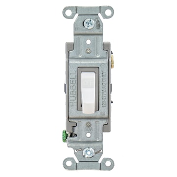 HUBBELL CSB120W INTERR 20A 1P 120/277VBLANC