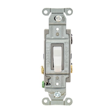HUBBELL CSB320W INTERR 20A 3W 120/277VBLANC