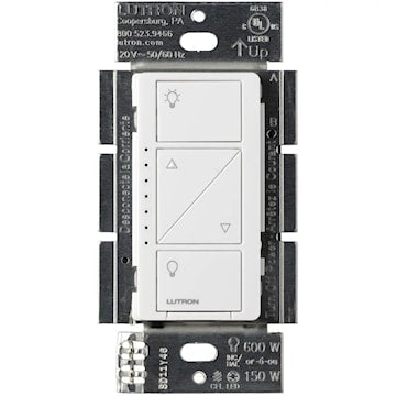 LUTRON PD-6WCL-WH-C CASETA RF 600WWHITE DIMMER