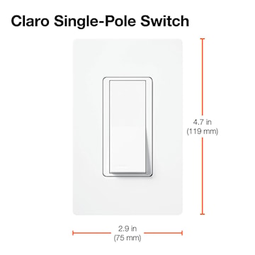 LUTRON CA-1PS-WH INTERRUPTEUR 15A UNIPOLAIRE BLANC