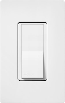 LUTRON SC-1PS-SW INTERR 15A 1P NEIGEFINI SATIN