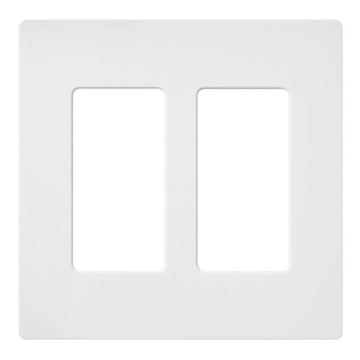 LUTRON SC-2-SW DOUBLE SNOW PLATE FINISATIN 