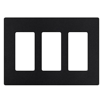 LUTRON SC-3-MN 3-GANG MIDNIGHT WALL PLATE 