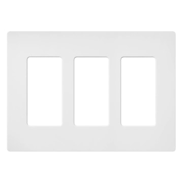 LUTRON SC-3-SW SNOW WHITE TRIPLE PLATE 