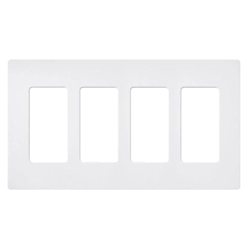 LUTRON SC-4-SW PLAQUE QUADRUPLE BLANC NEIGE