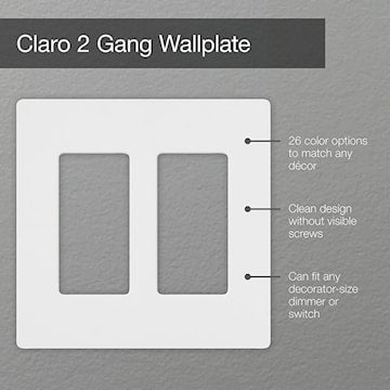 Claro double wall plate - White 
