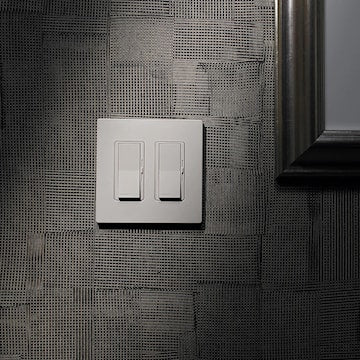 LUTRON CW-2-GR PLAQUE MURALE 2 GANG GRIS