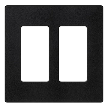 LUTRON SC-2-MN 2-GANG MIDNIGHT WALL PLATE 