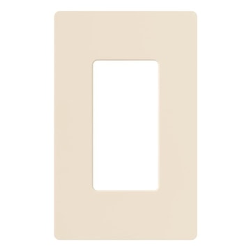 LUTRON CW-1-LA 1-GANG WALL PLATE PALE ALMOND 