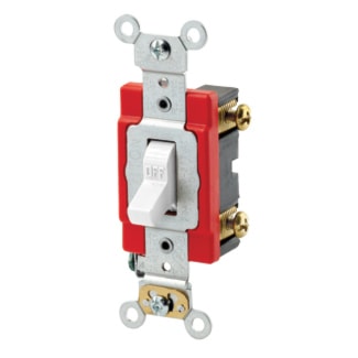 LEVITON 1221-2W INTERR 20A 1P 120/277VBLANC