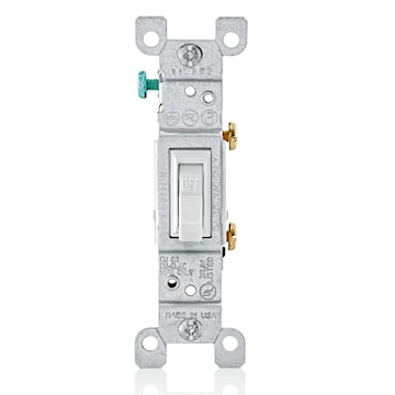 LEVITON 1451-2W INTERR 15A 1P 120V M.A.LBLANC