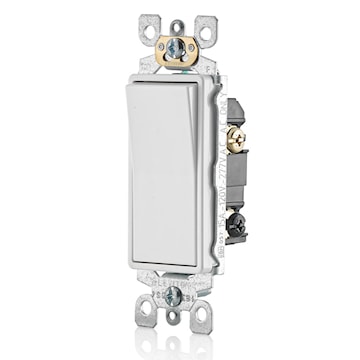 Interrupteur Decora 3 voies 15A 120/277V - Blanc