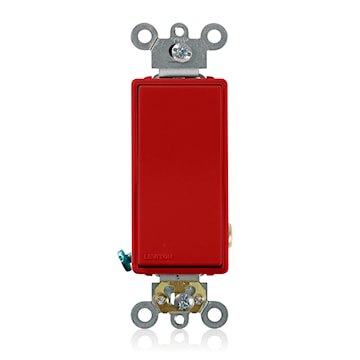 LEVITON 5621-2R INTERR DEC 1P CABLAGE ARRIERE 20A125/277V ROUGE