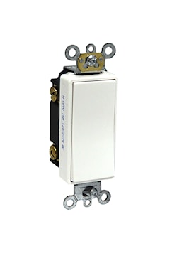LEVITON 5693-2W INTERR 15A 3V 120/277VDEC BLANC
