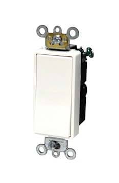 LEVITON 5693-2W INTERR 15A 3V 120/277VDEC BLANC