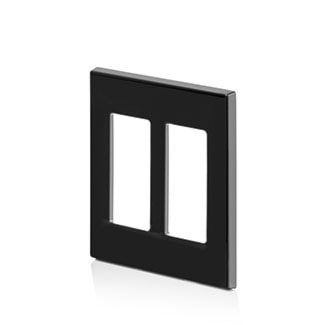 LEVITON 80309-SE PLAQUE 2G DEC SANS VISNOIR EBENE