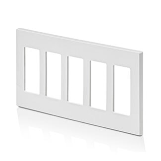 LEVITON 80321-SW 5G DEC PLATE WITHOUT VISIBILITY 