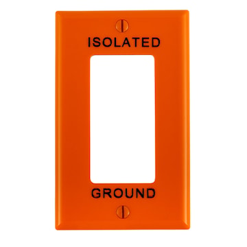 LEVITON 80401-IG PLATE 1G DEC PLASTORANGE 