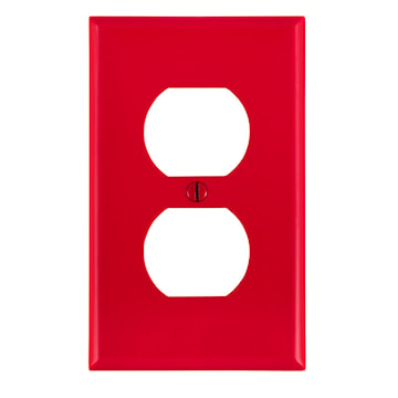 LEVITON 80703-R PLATE 1G DUPLEX NYLONRED 