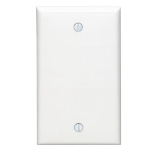 LEVITON 80714-W PLATE 1G VIRGIN NYLON WHITE 