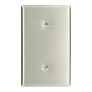 LEVITON 84019-40 1G PLATE NON-MAGNETIC SHUTTER STAINLESS STEEL 