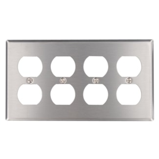 LEVITON 84041-40 PLAQUE 4G RECEPT SS