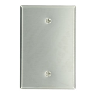 LEVITON 84114-40 PLAQUE 1G OBTURATEUR NONMAGNETIQUE ACIER INOX