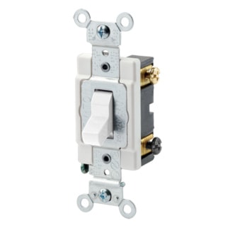 LEVITON CSB3-15W INTERR 15A 3V 120/277VBLANC