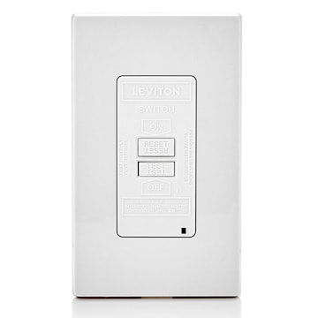 LEVITON GFRBF-W RECEPT DDFT AUTO TEST 20A125V ILLUM BLANC