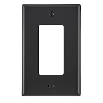 LEVITON PJ26-E PLAQUE 1G DEC THERMO VIS NOIR