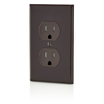 LEVITON T5320 RECEPT 15A 125V DUPINVIOL BROWN 