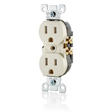 LEVITON T5320-T RECEPT 15A 125V DUPINVIOL AMANDE CLAIR