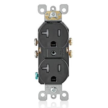 LEVITON T5820-E RECEIPT 20A 125V DUPINVIOL EBENE 