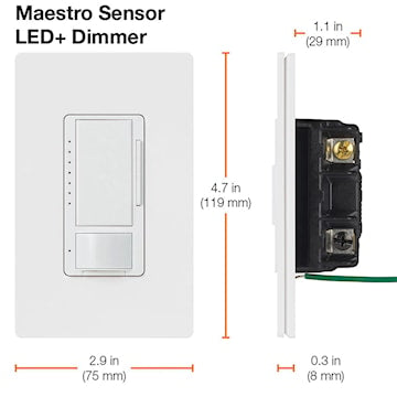 LUTRON MSCL-OP153M-WH GRAD MAESTRO C*L AVEC DETECT. PRESENCE ML BLANC