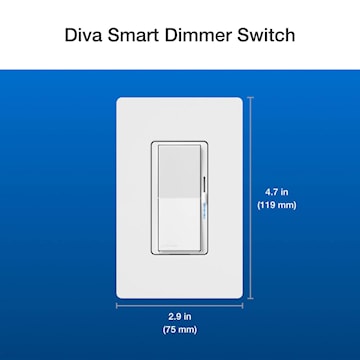 LUTRON DVRF-PKG1D-WH DIVA AND PICO SMART DIMMER KIT