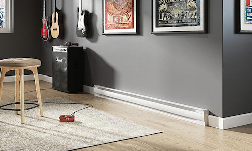 STELPRO DESIGN BRAVA 1000W 240V Electric Baseboard Heater - White 