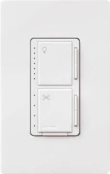 LUTRON MACL-LFQ-WH LUTRON - MACL-LFQ-WH - 75W 1.5AMP 1-POLE MAESTRO CL FAN/LIGHT CONTROL, White.