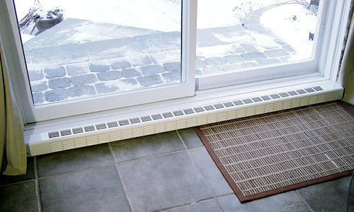 STELPRO DESIGN SPDH18092W MINI PLINTHE P.PATIO 900W 240V 70-7/8PO BLANC