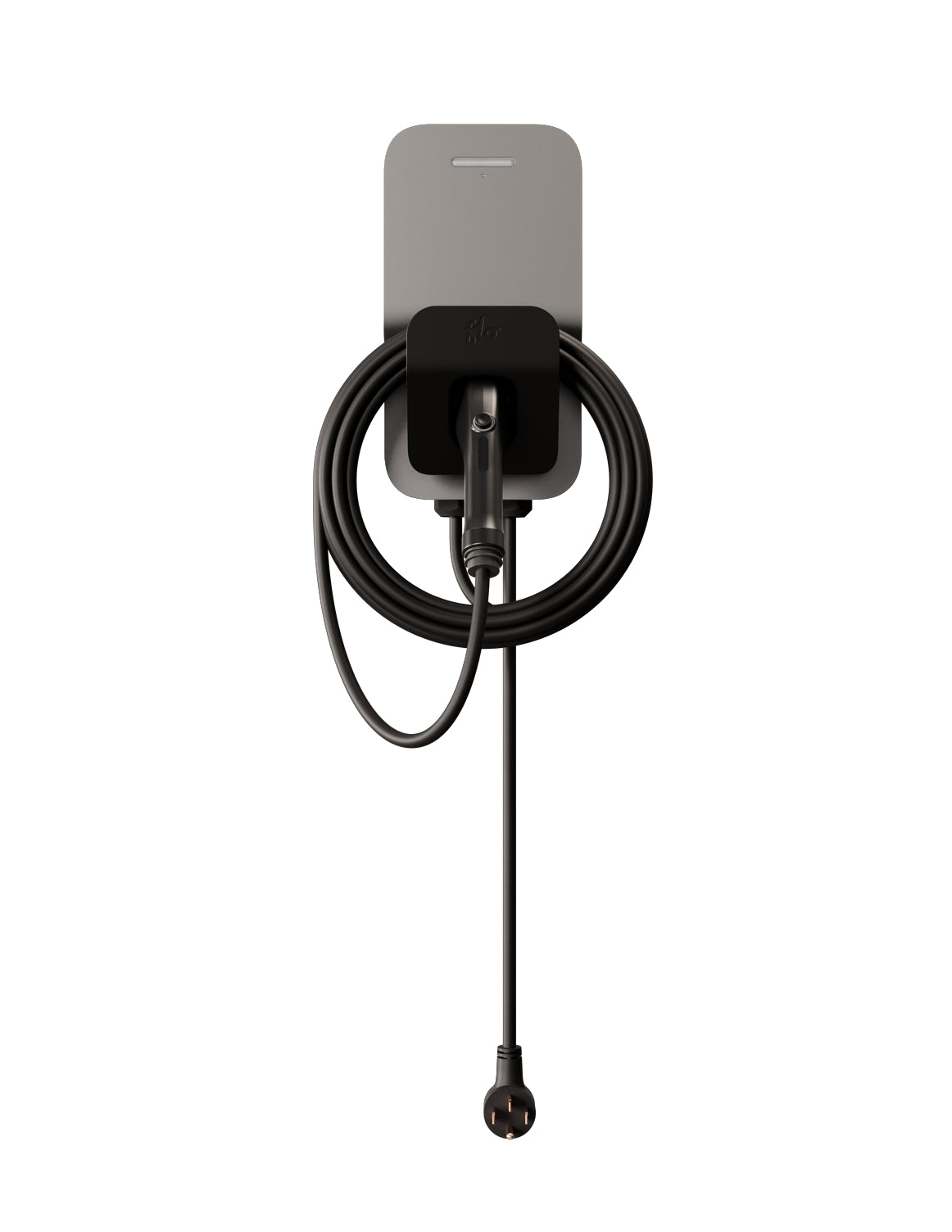 FLO Maison X6 50 A - Argent infini -Branchable - J1772 - Borne de recharge résidentielle de niveau 2