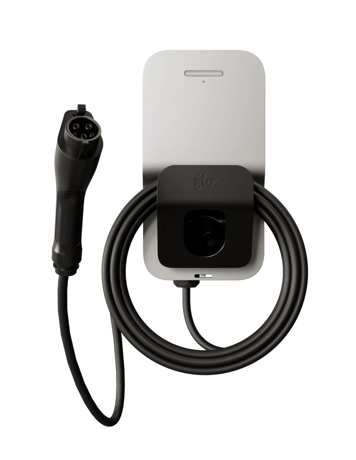 FLO Maison X6 50 A - Argent infini - Installation fixe - J1772 - Borne de recharge résidentielle de niveau 2