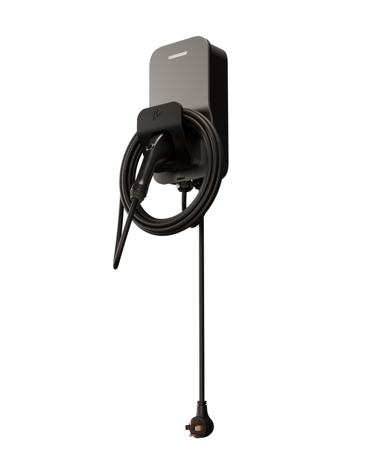 FLO Maison X6 50 A - Argent infini -Branchable - J1772 - Borne de recharge résidentielle de niveau 2