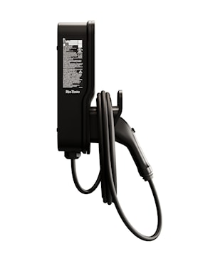 FLO Maison X8 80 A - Noir absolu - Installation fixe - J1772 - Borne de recharge résidentielle de niveau 2
