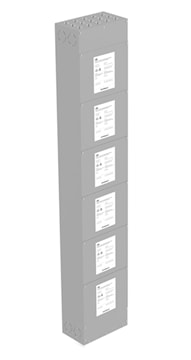RVE DCC-9-BOX6 Système de gestion d'énergie des VÉ Boîte de répartition 120/240-208V, Max 125A, compatible avec tous les DCC-9-PCB