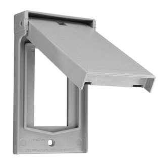 LEVITON 4998-GY PLAQUE 1G DEC DFT CPVGRIS VERTICAL