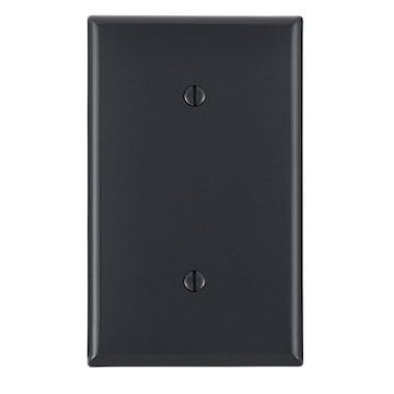 LEVITON 80719-E BLANK PLATE BLACK