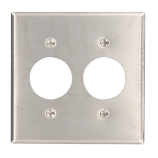 LEVITON 84052-40 PLAQUE 2G RECEPT SS
