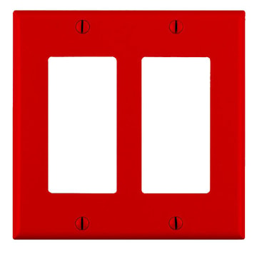 LEVITON 80409-NR PLAQUE 2G DEC AVEC VISROUGE