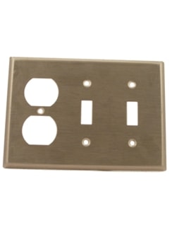 LEVITON 84021-40 PLAQUE 3G 2INTERR DUPLEXSS