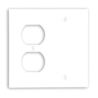 LEVITON 88008 PLAQUE 2G DUPLEX VIERGEBLANC