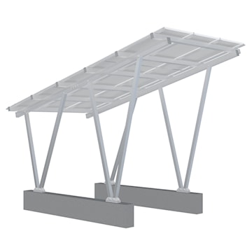 ELIOS ELIOSCARPORTM9 CARPORT1 ABRI AUTO 9 PANNEAUX SOLAIRES 5.4KW+